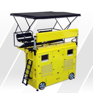 Transportable observation Tool cabinet storage cart with Rear Deck