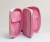 Import Travel Brush Set with Synthic Hair and Wooden Handle on Pink Zip Bag from China