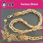 Trendy fashion ladies dress metal waist chain belt women fashion gold waist chain belt