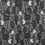 Tulle Dress Embroidered Fabric Black