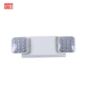 UL CUL listed led automatic industrial wall led emergency light with twin adjustable spot