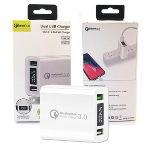 Unique Design Dual USB QC3.0 Wall Charger OEM 5.4A Travel Charger,Mobile Phone Accessories