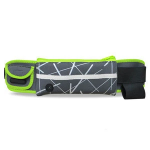 Unisex Gender Zipper Pockets Sport hydration Running Belt Waist Pack Bags Running Belt with Bottle Holder