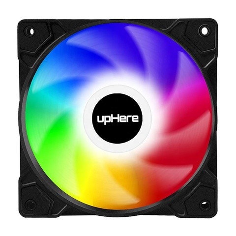 upHere 120mm 6PIN Case Fan RGB Led Computer Fan Cooler with RF Remote Control Arua Sync PC Fans