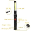 USB charging COB folding working lamp maintenance auto repair lamp with magnet red light home emergency flashlight