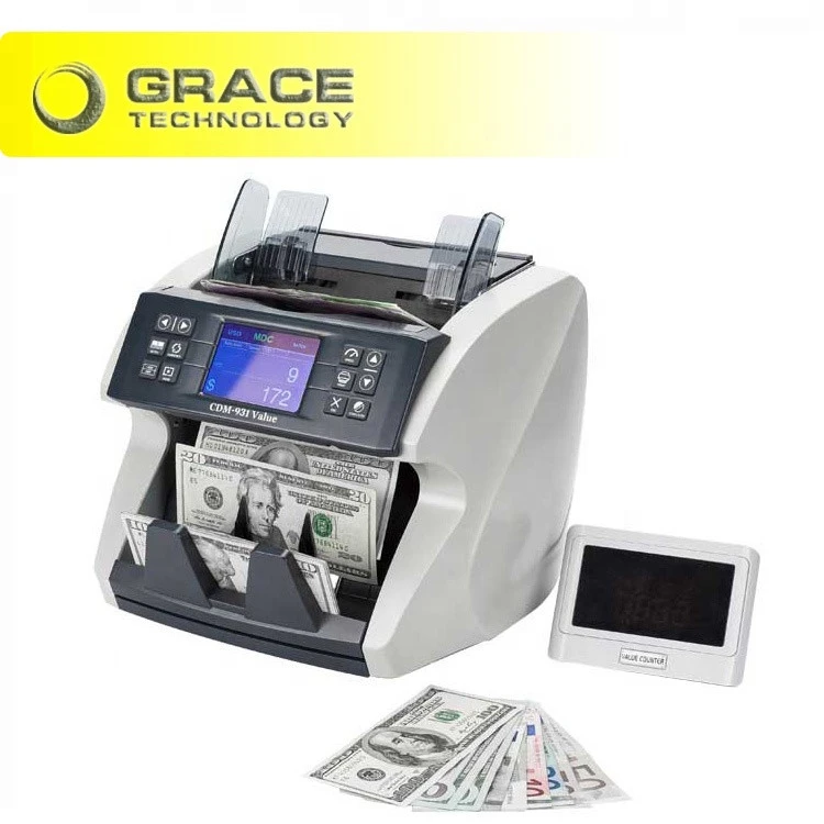 USD EUR GBP CAD MXN  money counter and counterfeit detector counting machine money