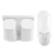 Import UV sterilizer toothbrush holder wall mount toothpaste dispenser bathroom set with cups from China