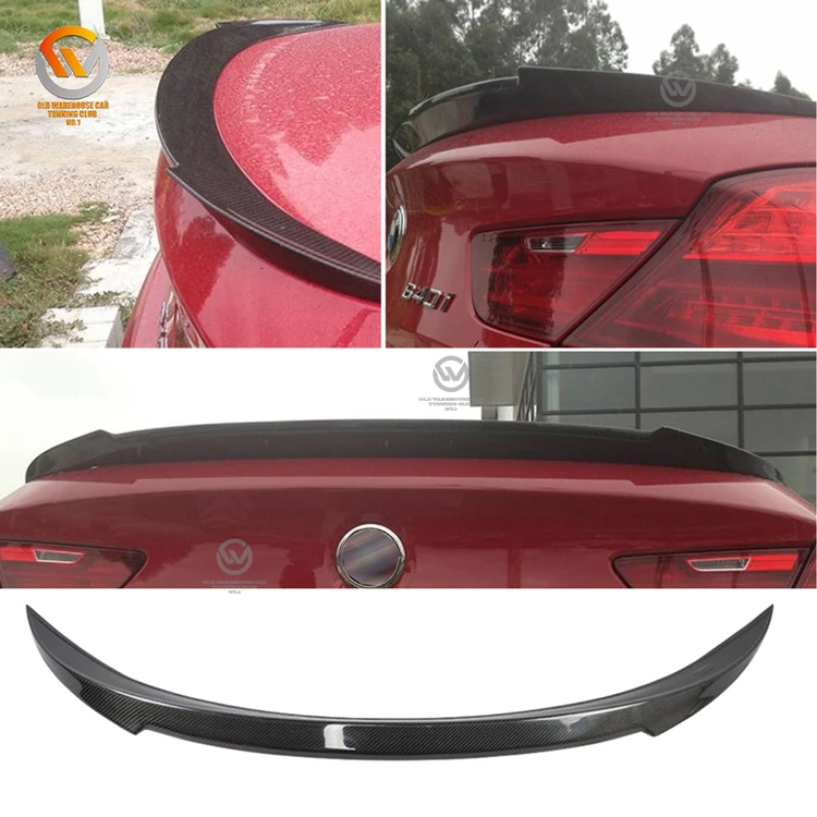 V-Style Rear Trunk Spoiler Carbon 12-17 F12 F13 F06 6 Series Coupe & Gran Coupe
