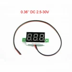V20D Mini Digital LED DC 2.5-30V 12V 24V Voltmeter Voltage Volt meter 0.36 inch red blue green