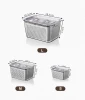 Vegetable Storage Containers Fruit and Salad Partitioned Food Storage Container with Vents Produce Saver Fresh Container