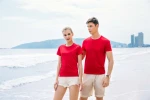 Very Nice 100% Polyester Custom Size Breathable T-Shirt Round Neck