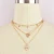Import Vintage Multilayer Crystal Pendant Necklace Women Gold Color Beads Moon Star Horn Crescent Choker Necklaces Jewelry New from China