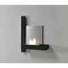 VOG81S Bio Black Gas Indoor Wall Mounted Ethanol Fireplace With Stainless Steel Burner