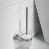 Wall stainless steel bathroom hardware toilet brush and holder
