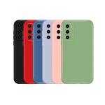 waterproof Liquid Silicone phone case Lens All Inclusive case soft Silicone Cover  Microfiber Cloth for huawei mobile phone P40