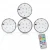 Import Wedding Souvenirs Guests 3&quot; Diameter Luces Led Home Garden Light For Sculpture from China