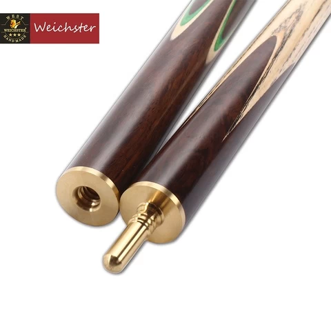 Weichster 3/4 Jointed Snooker Cue Handmade Ash Rose Wood Pool Cue