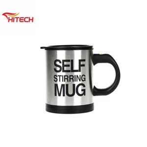 Well Designed stainless steel travel unique coffee mug / self stirring mug coffee
