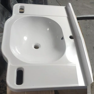 wheel use sink disable ADA Wall basin resin handicapped  marble lavabo disablility washing vessel beauty grab handy bath basins