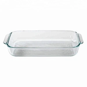 White Ceramic Nonstick Coating glass baking dish for home and kitchen storage Housewares heat resistant oven safe glass bakeware