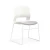 white modern training chair stackable visitor office conference pp meeting back support plastic chairs