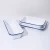 Import White Tableware OEM accepted Metal Enamel Pie Plate Food Dish Plate With Blue Rim from China