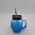 Import Wholesale 16oz 500ml colorful crystal diamond glass drinking cup with cap straws from China