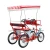 Import Wholesale 2 or 4 Person Quadricycle Bike Four Wheel Pedal Tandem Rental Surrey Bicycle for sale from China
