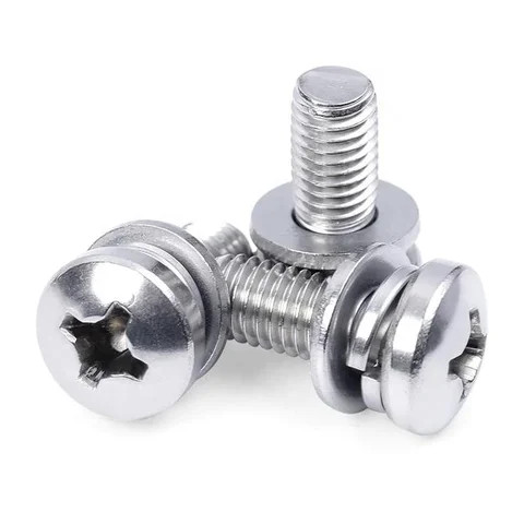 Buy Wholesale 304 Stainless Steel Combination Screw Round Head Three ...