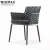 Import Wholesale all weather outdoor furniture aluminium bistro cafe garden chair outdoor rope dining chair restaurant outdoor chair from China