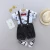 Import Wholesale Amazonchildren 2pc short set with red bow tie elephant printed stand-up collar suspenders from China