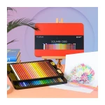 wholesale Art Children Drawing Painting-FREE Brush Watercolor box packaging office paper 24 colors pencil set