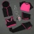 Import Wholesale Athletic Wear Fitness Sporting Apparel Gym Active Wear 5pcs Suits For Women from China
