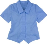 Wholesale Baby Girl's Sky Blue Shirt High School Uniform
