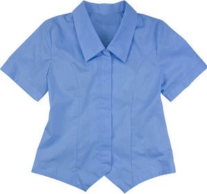 Wholesale Baby Girl&#39;s Sky Blue Shirt High School Uniform