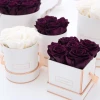 wholesale best selling small elegant cardboard paper rose Flower round/square Gift Box Package