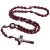 Import Wholesale Black Acrylic Christ Catholic Rosary Necklace Religious Jewelry Vintage Handmade Prayer Beads Jesus Cross Necklace from China