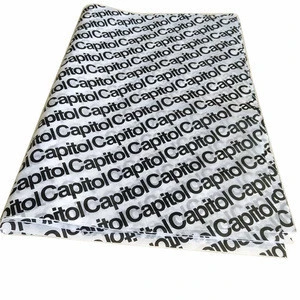 Wholesale Black logo Custom White Tissue Paper wrapping paper