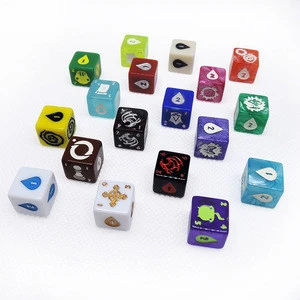 wholesale custom dice figures ludo plastic board game pieces