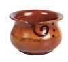 Wholesale Handmade Large Wooden Yarn Bowl for Knitting Crochet Perfect Yarn Holder Rosewood Bowl for Mothers Day Christmas Gift