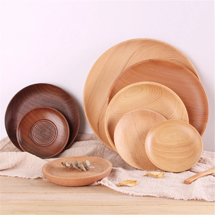 wholesale high quality home nature disposable bamboo plate