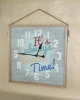 Wholesale home decor antique wall clock,handmade wooden wall clock