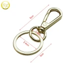 Wholesale Metal Gold Spring Clip Snap Dog Hook for Key chain/handbag