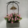 Wholesale Modern Factory Directly Sale Small Plants Bonsai Metal Stand With Lamp