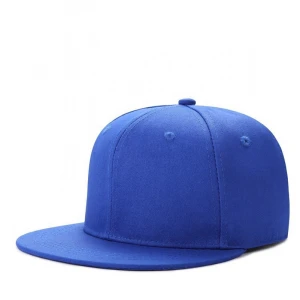 Wholesale nice quality sports caps blank hip hop hat plain flat cap with custom logo