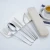 Import Wholesale Portable Stainless Steel Flatware Set Include Fork Spoon Chopsticks With Pouch Dishwasher from China