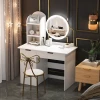 Wholesale price modern simple dressing make up table hotel home furniture dressing table with mirrored chair