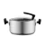 Import Wholesale Stainless Steel Cooking pot Cooking Ware Set Deep Soup Pot Kitchen Cookware with Glass Lid from China