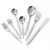 Import Wholesale stainless steel gold cutlery dinner silverware set for wedding rental from China
