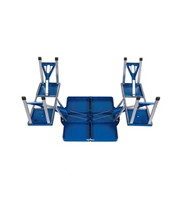 Wholesale suitcase portable plastic foldable outdoor folding picnic table